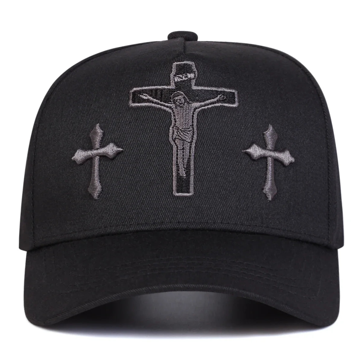 Unisex Cross Embroidery Casual Outdoor Baseball Cap