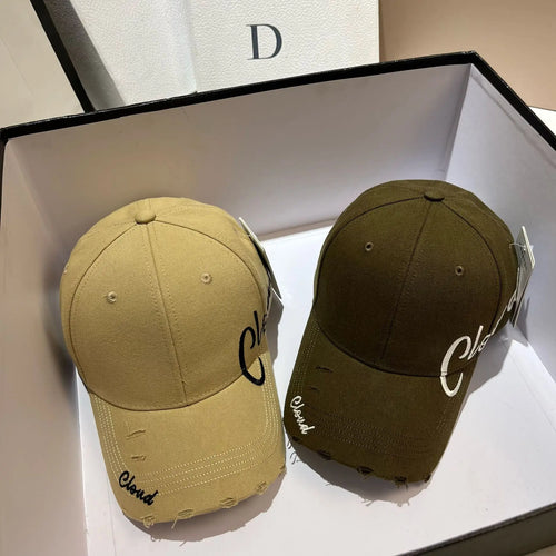Vintage Letter Embroidery Adjustable Baseball Cap