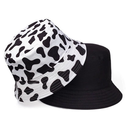 Cow Print Reversible Bucket Hat