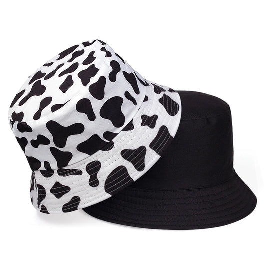 Cow Print Reversible Bucket Hat