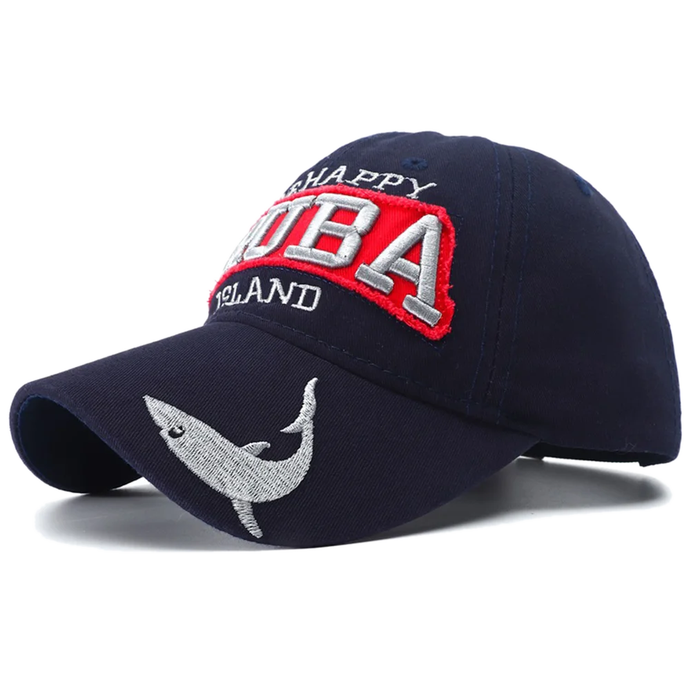 ARUBA Shark Embroidered Snapback Cap