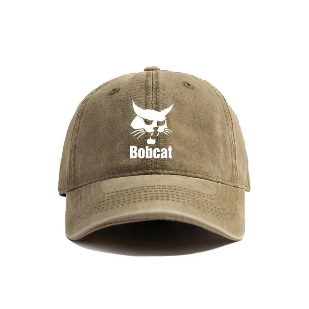 Bobcat Heavy Equipment Retro Outdoor Adjustable Baseball Cap