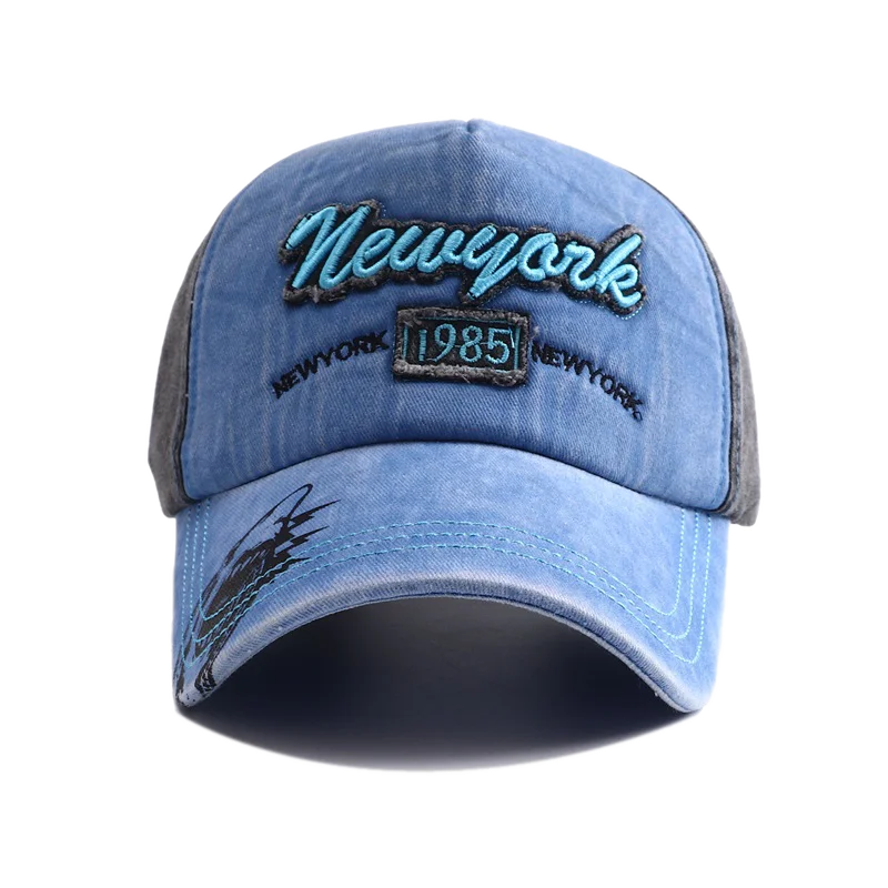 Washed Cotton Letter Snapback Cap