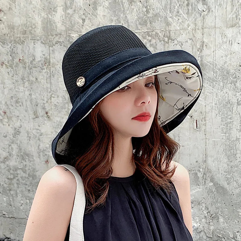 Women's Double-Sided Mesh Bucket Hat