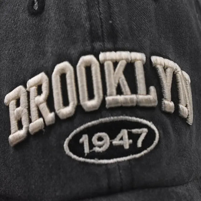 Brooklyn Embroidered Korean Hip Hop Baseball Cap