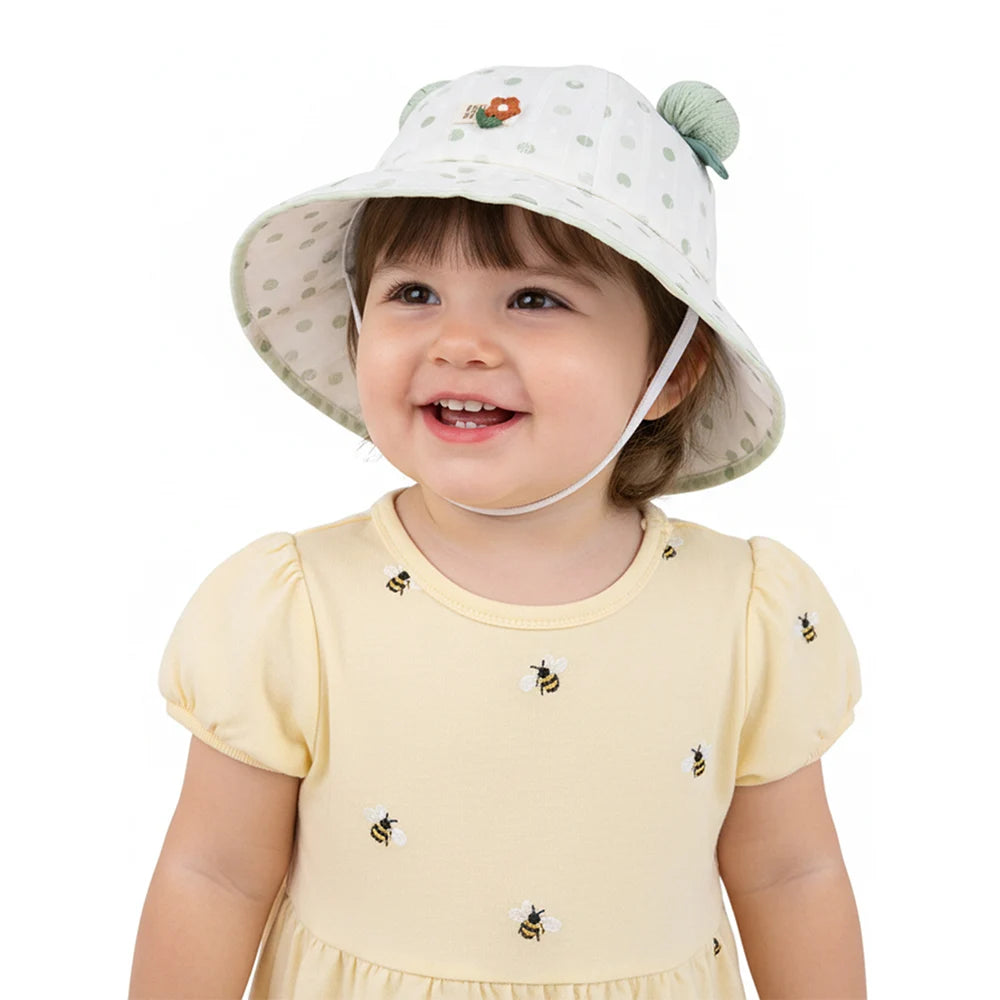 Baby Cute Dot Beach Sun Bucket Hat