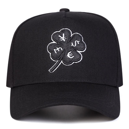 Unisex Four Leaf Clover Embroidered Baseball Cap