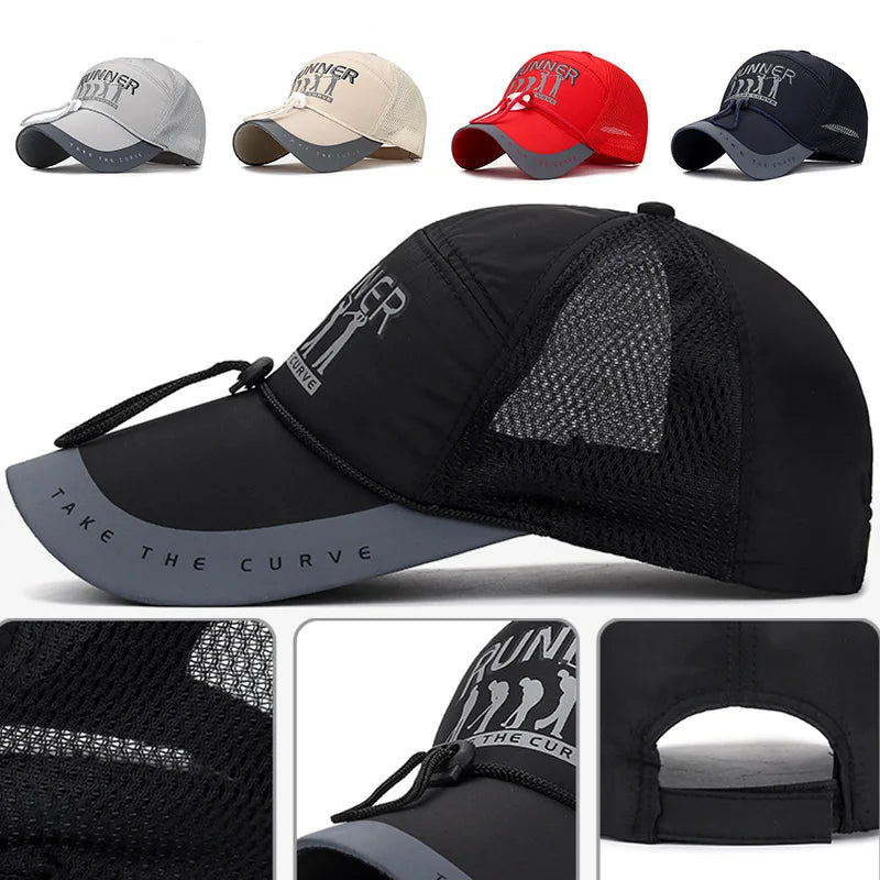 Breathable Long-Brimmed Golf Baseball Cap