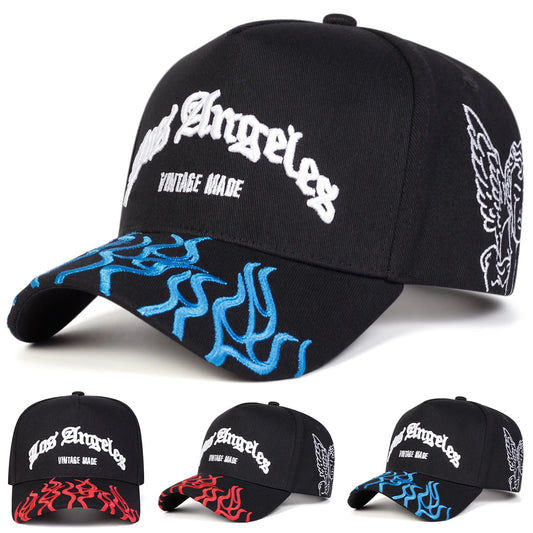 Unisex Los Angeles Flames Embroidered Adjustable Baseball Cap