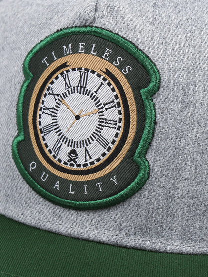 Clock Embroidered Hip-Hop Baseball Cap