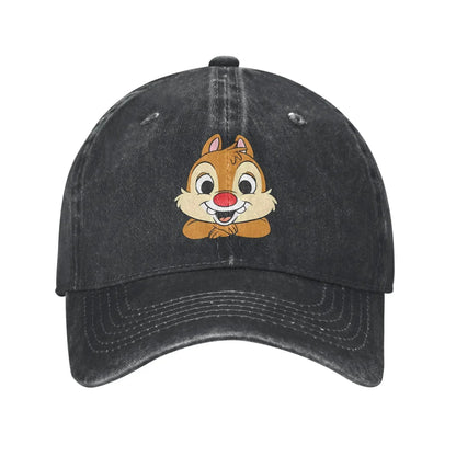 Chip N Dale Washed Y2K Funny Baseball Cap