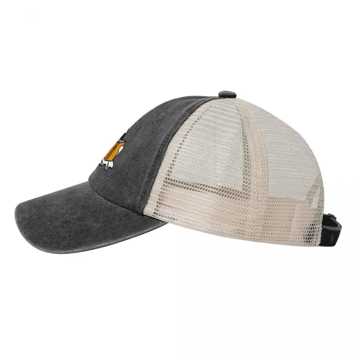 Booooks Halloween Ghost Cowboy Vintage Mesh Baseball Cap