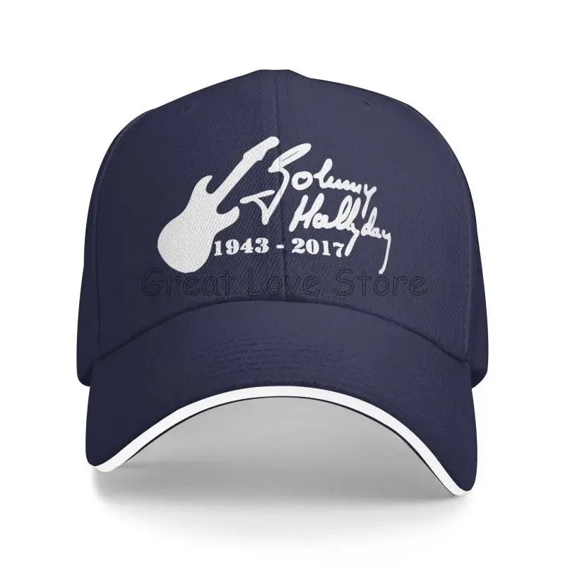 Johnny Hallyday French Rock Legend Baseball Cap