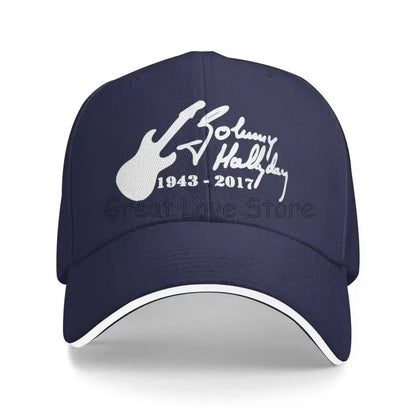 Johnny Hallyday French Rock Legend Baseball Cap