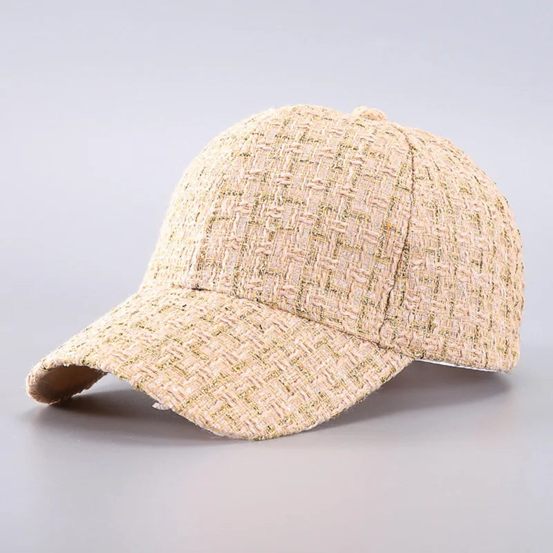 Plaid Adjustable Baseball Cap