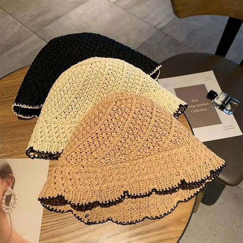Foldable Solid Edge Sun Bucket Hat