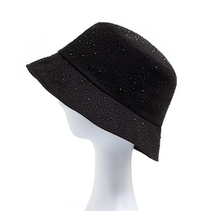 Y2K Rhinestone Cotton Bucket Hat
