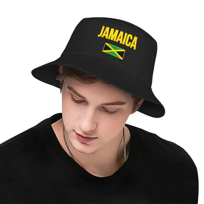 Jamaican Flag Summer Travel Bucket Hat