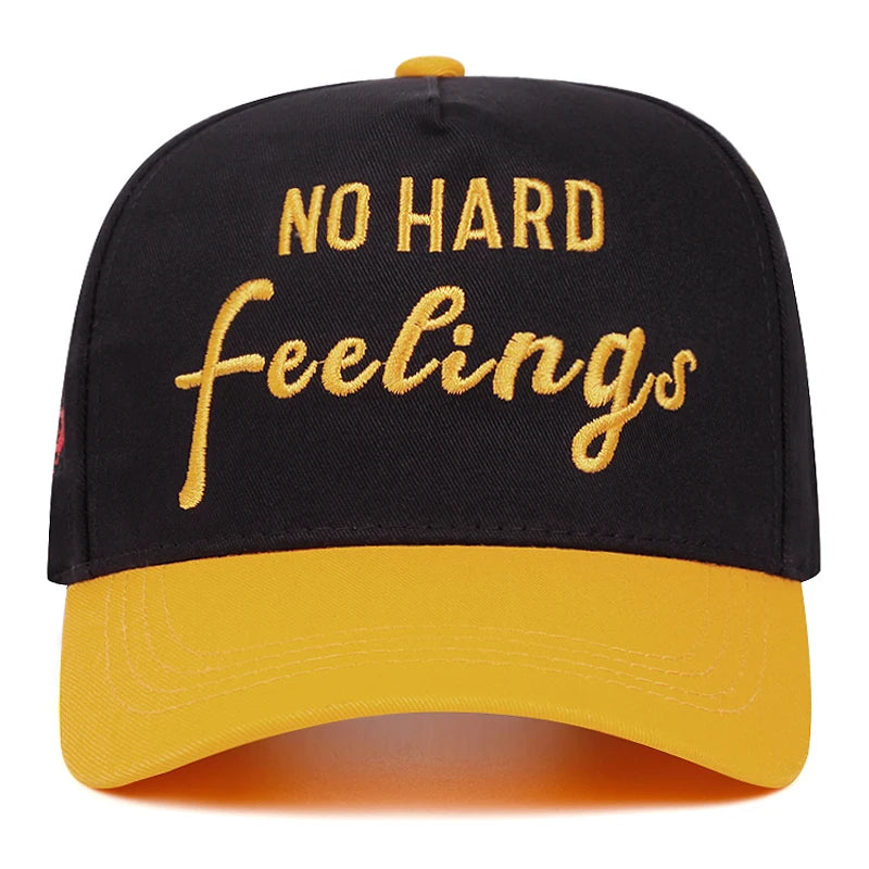 No Hard Rose Letter Embroidery Baseball Cap