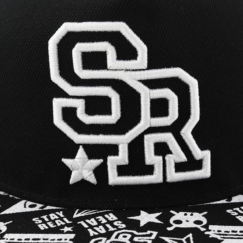 Lightweight Embroidered Snapback Cap