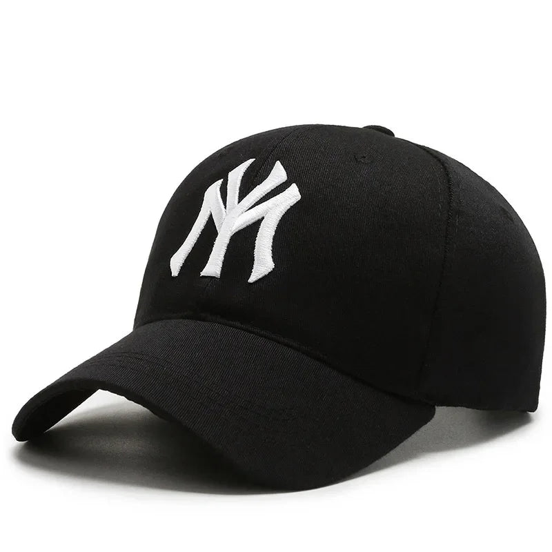 Korean Hard Top Letter Embroidered Baseball Cap