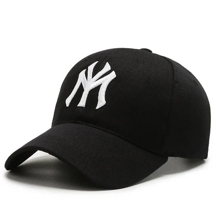 Korean Hard Top Letter Embroidered Baseball Cap