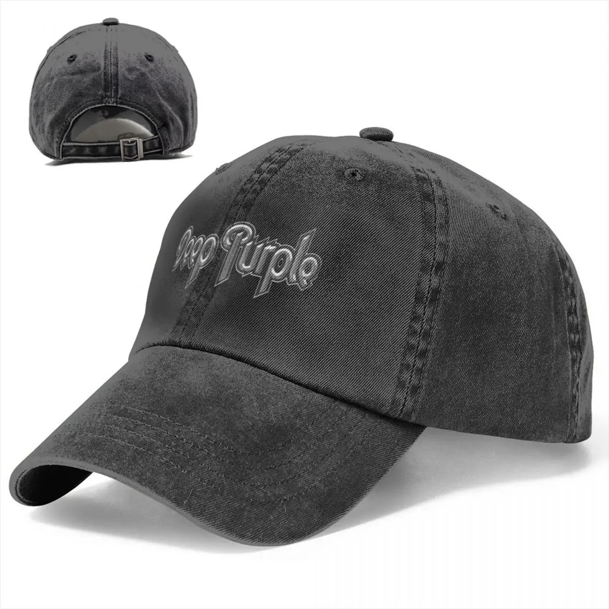 Deep Purple Smoke On The Water Denim Baseball Cap
