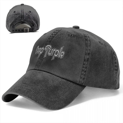 Deep Purple Smoke On The Water Denim Baseball Cap