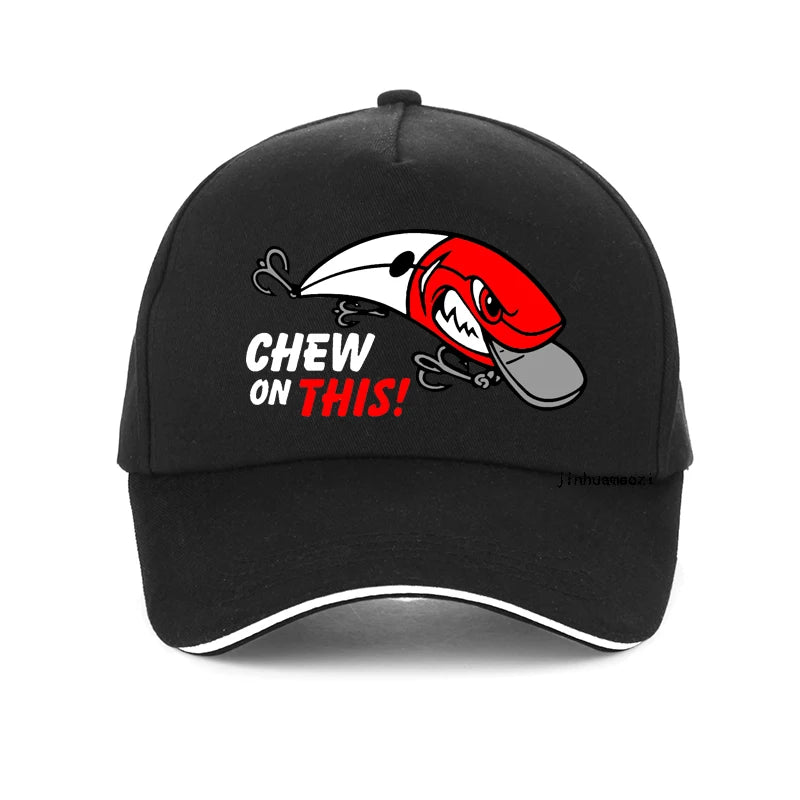 Cartoon Fishbone Funny Outdoor Baseball Cap