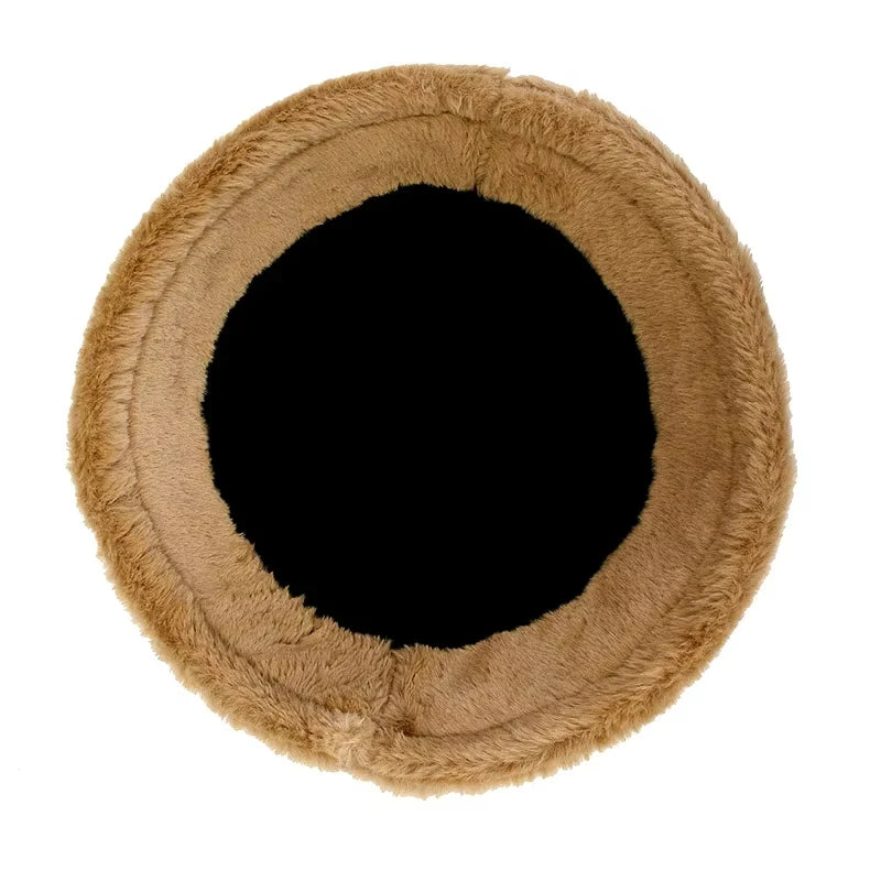 Korean Lamb Faux Fur Winter Bucket Hat