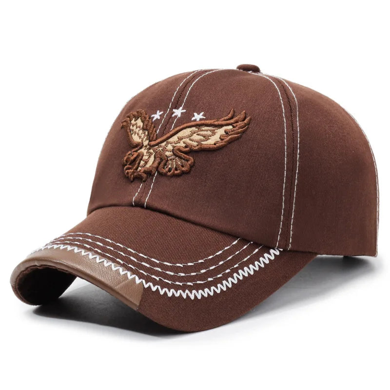 Fashion Eagle Embroidered Outdoor Baseball Cap