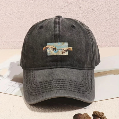 Unisex Vintage Printed Baseball Cap