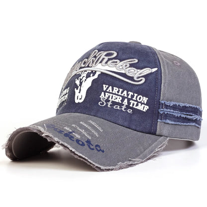 Unisex Vintage Embroidered Letter Baseball Cap