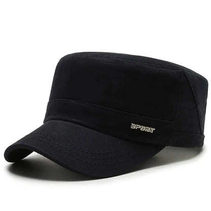 Simple Versatile Flat Military Duck Tongue Hat