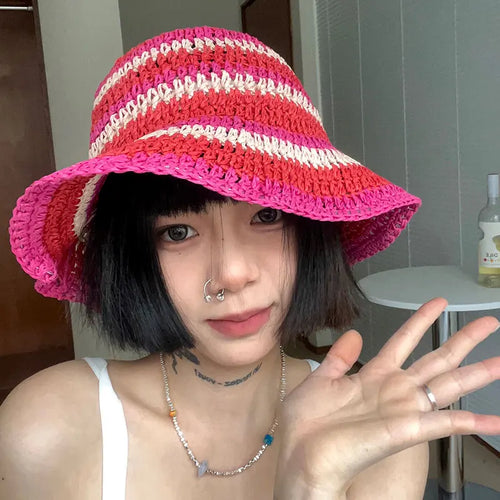 Rainbow Cute Summer Beach Bucket Hat