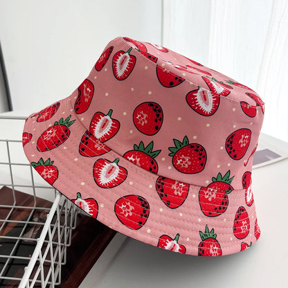 Unisex Vintage Cartoon Print Bucket Hat