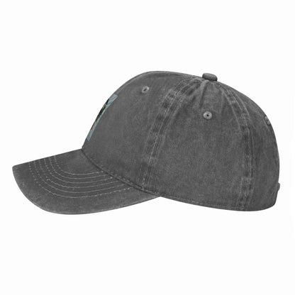 Wild Kratts Pattern Washed Denim Baseball Cap