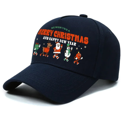Festive Christmas Warm Adjustable Baseball Cap