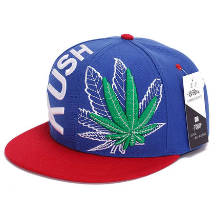 Middle Finger Embroidery Hip Hop Snapback Cap