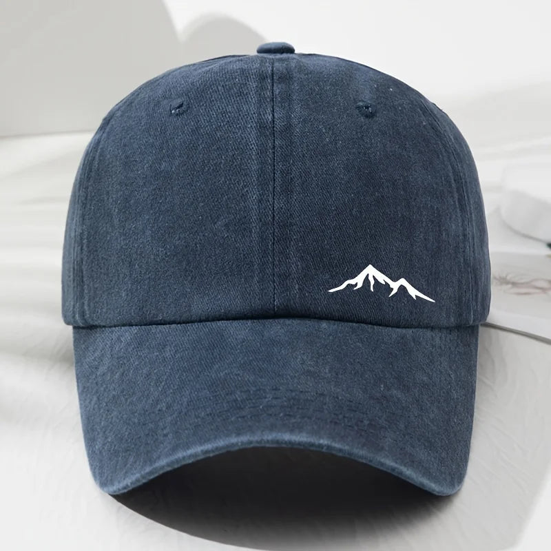 Mountain Print Outdoor Baseball Cap