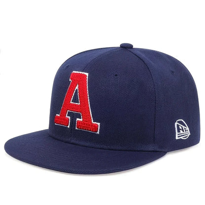 Unisex A Letter Embroidery Hip-hop Hats