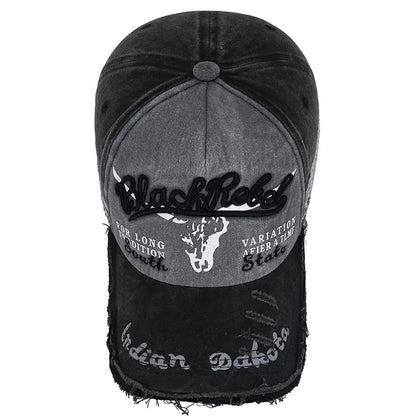 Vintage Distressed Washed Embroidered Baseball Cap