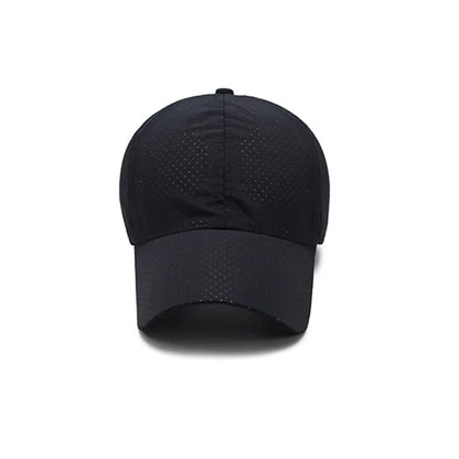 Korean Breathable Mesh Solid Baseball Cap