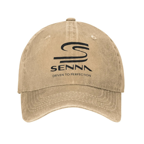 Ayrton Senna Retro Washed Racing Baseball Cap