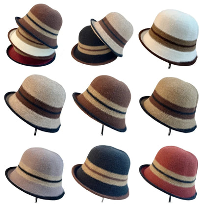 French Color Matching Retro Thermal Bucket Hat