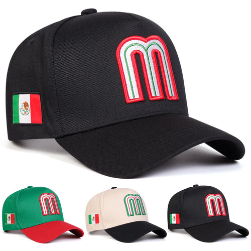 Unisex Letter M Embroidered Baseball Cap