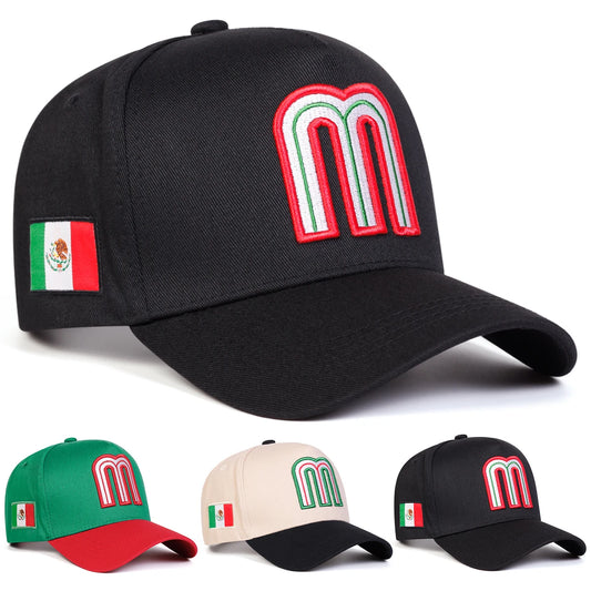 Unisex Letter M Embroidered Baseball Cap
