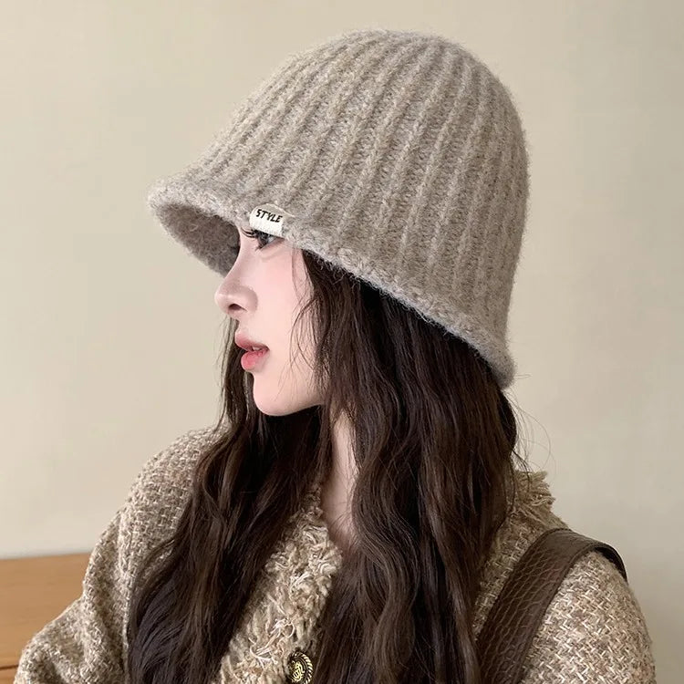 Knit Woolen Bucket Hat