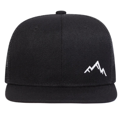 Unisex Mountain Embroidery Hip-hop Net Hats