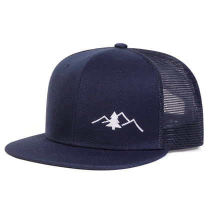 Fashion Hip Hop Unisex Mountain Embroidery Hip-hop Net